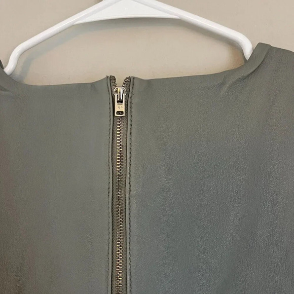 Twenty8Twelve Women Gray Mini Dress 40 Lambs Leather Sleeveless by Sienna Miller - Picture 10 of 12